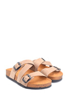 Women's Casual Leather Slippers | Derimod