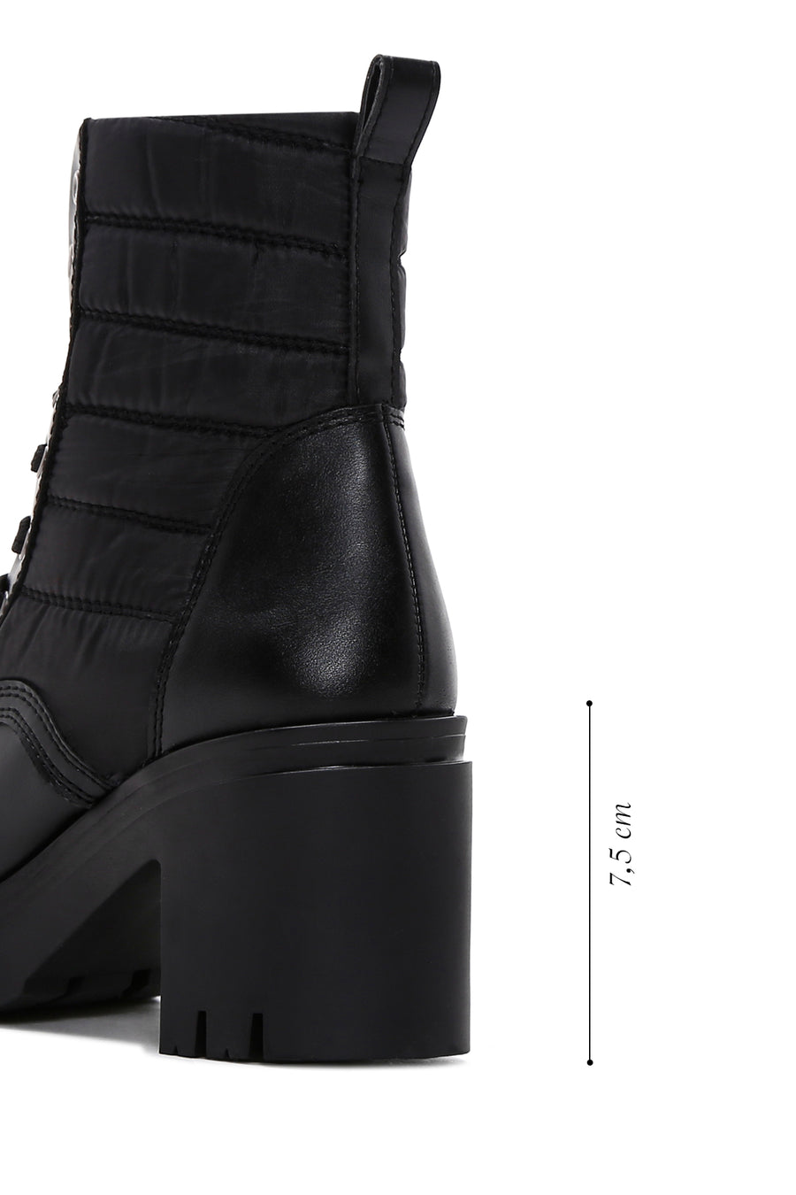 Women's Black Thick Heeled Boots