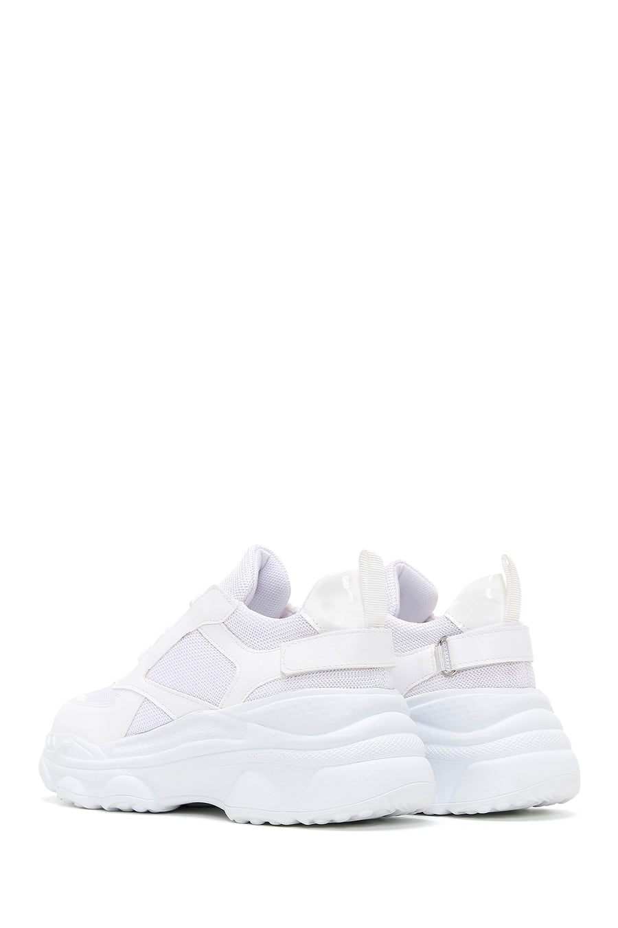 Kadın Beyaz Kalın Tabanlı Sneaker