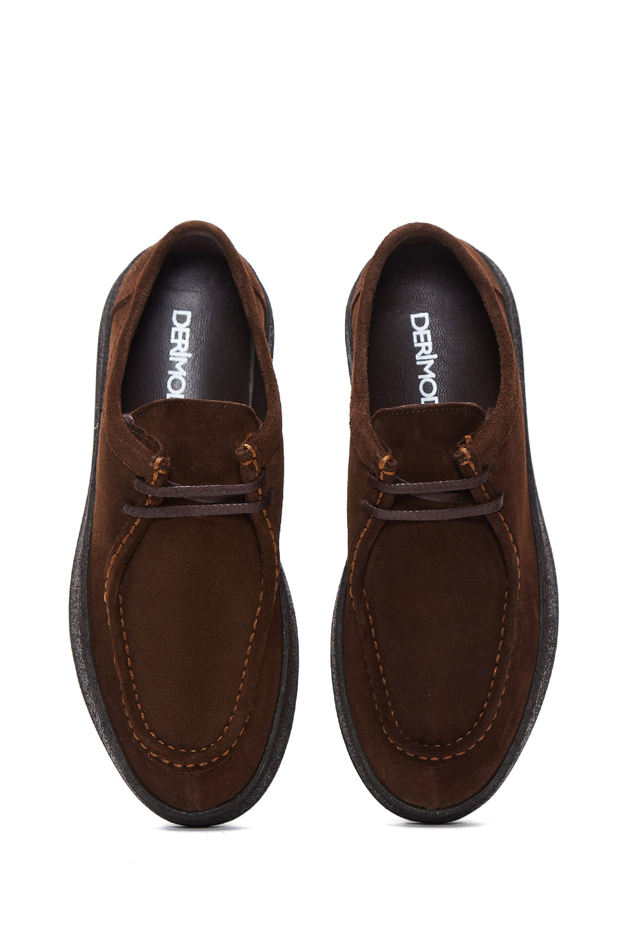 Men's Brown Leather Suede Casual Shoes