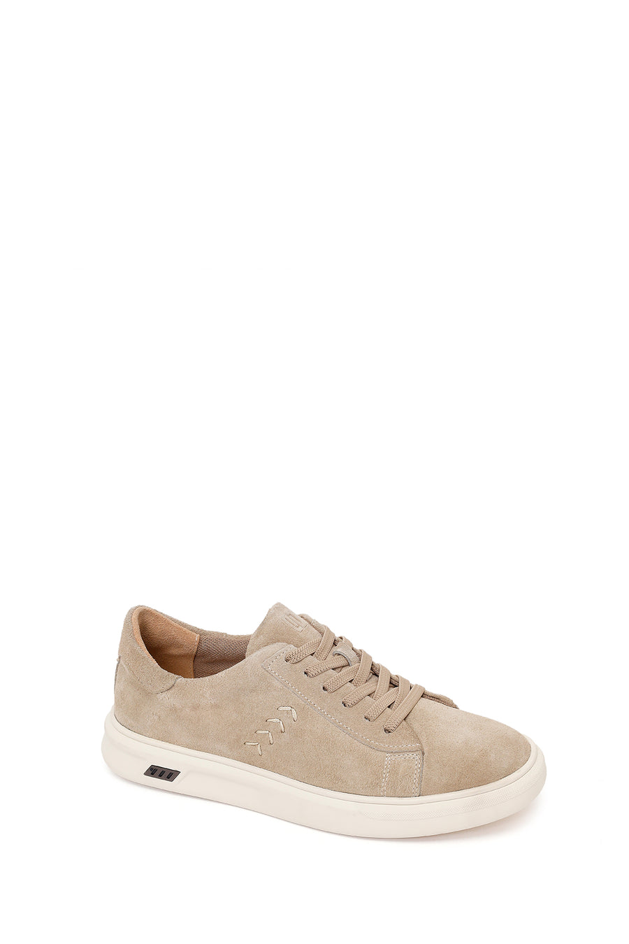 Erkek Bej Bağcıklı Süet Deri Sneaker