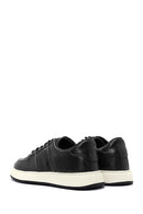 Erkek Siyah Bağcıklı Deri Sneaker | Derimod