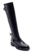 Women's Zipper Detailed Buckle Boots | Derimod