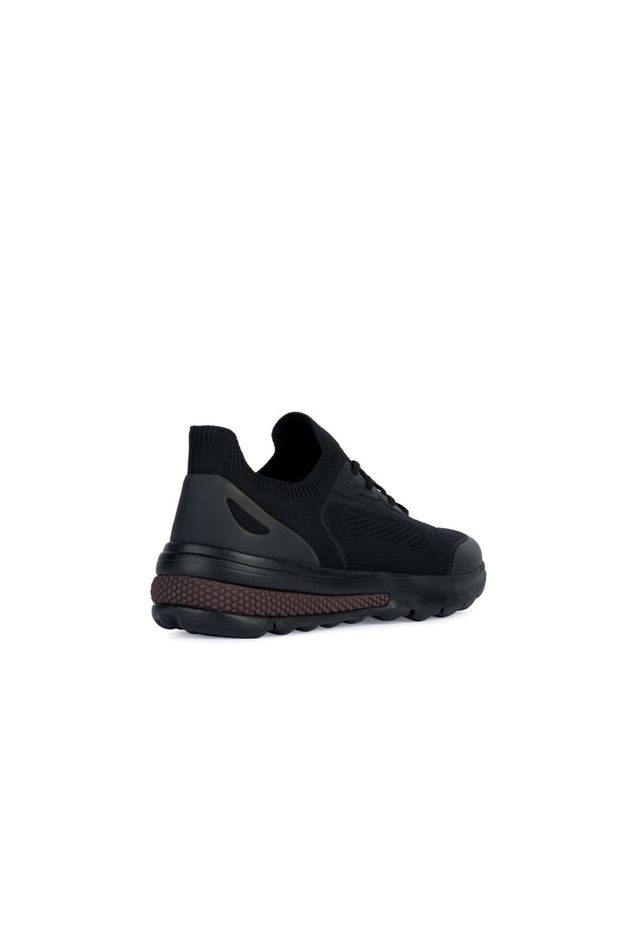 Geox Men's Black Spherica Lace-Up Thick Soled Sneaker