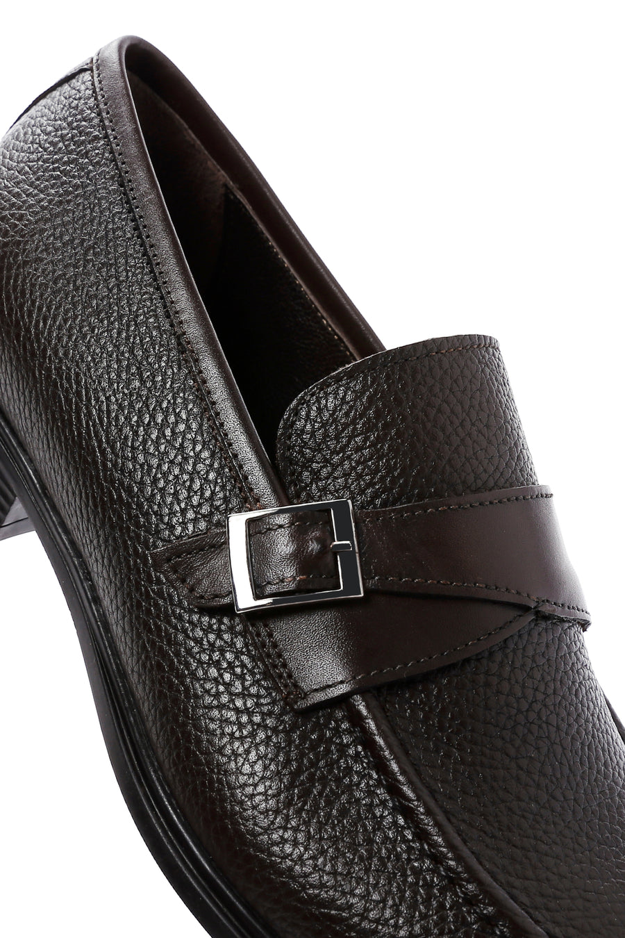 Erkek Kahverengi Deri Klasik Loafer