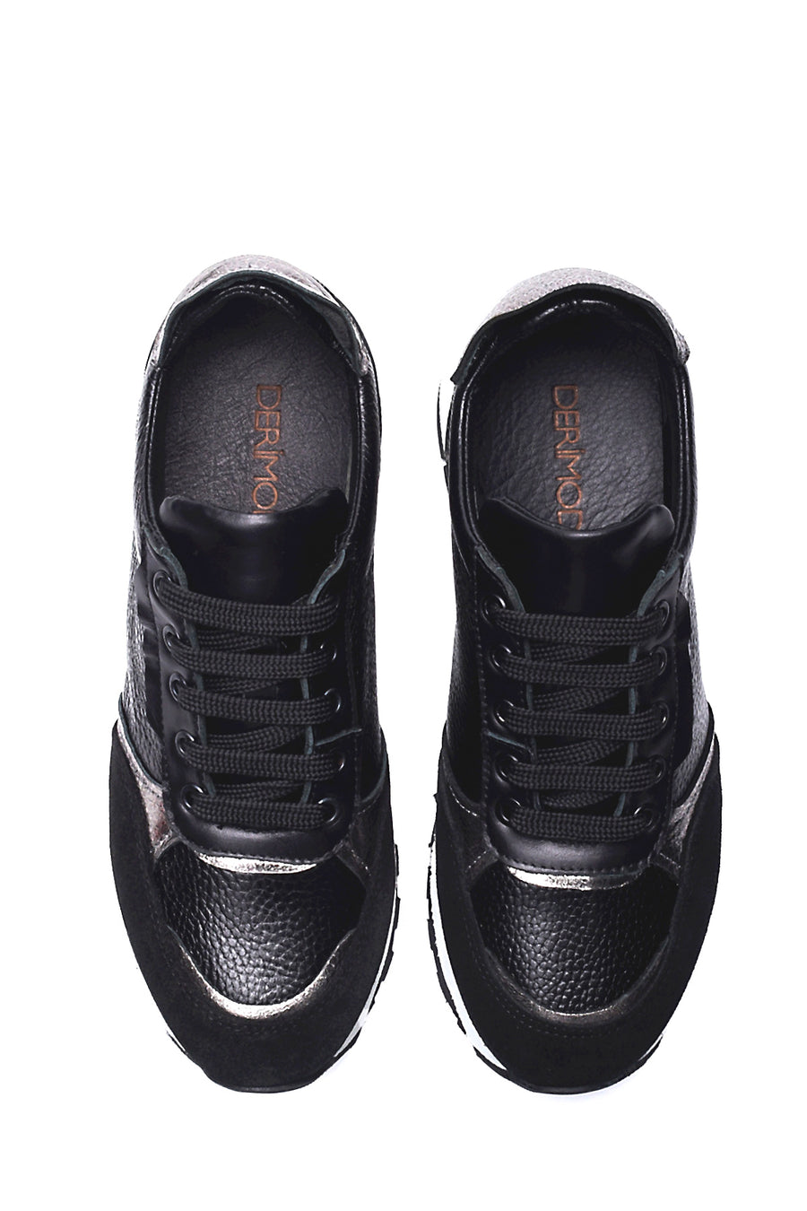 Kadın Deri Kalın Taban Sneaker