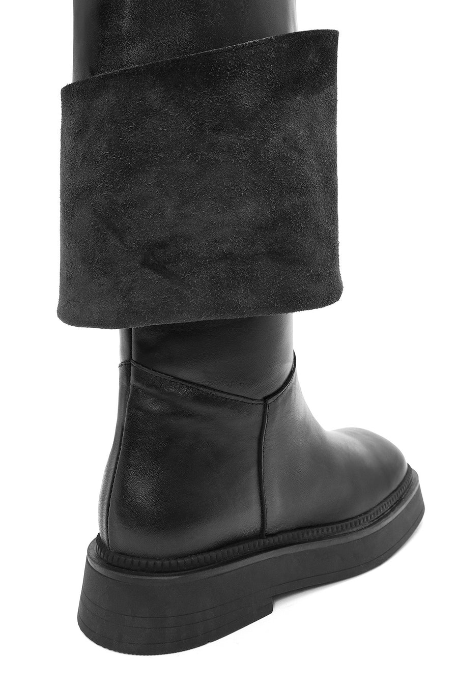 Women's Black Leather Boots
