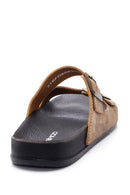 Men's Nubuck Leather Slippers | Derimod