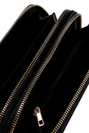 Women's Black Crocodile Wallet | Derimod