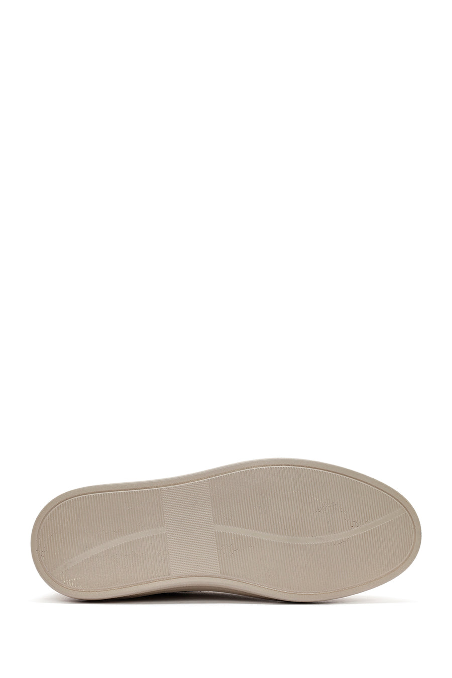 Women's Beige Lace-Up Suede Leather Sneaker