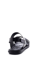 Men's Leather Perforated Sandals | Derimod