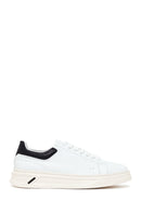 Erkek Beyaz Bağcıklı Deri Sneaker | Derimod