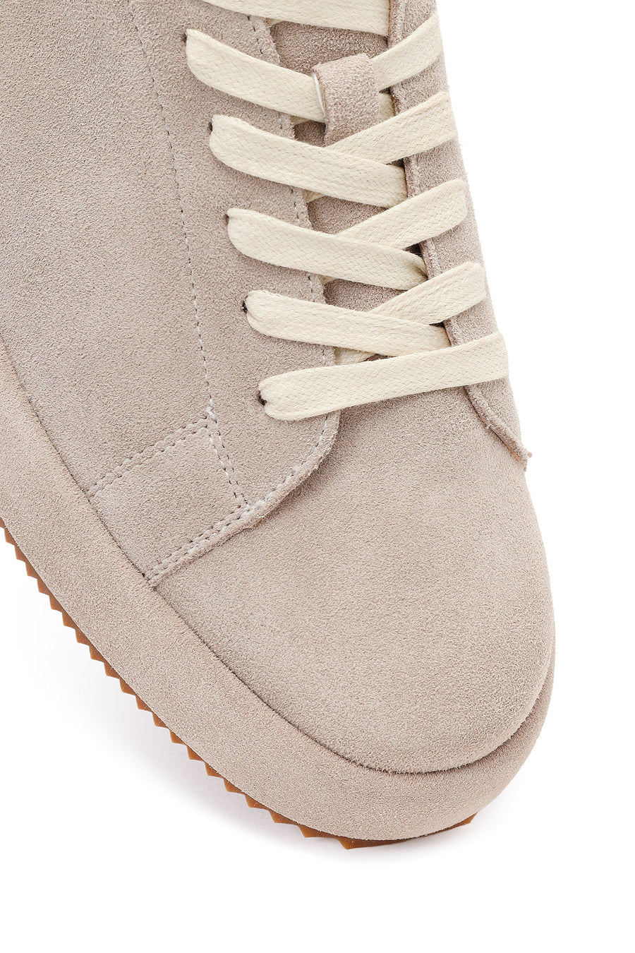 Erkek Gri Bağcıklı Süet Deri Sneaker