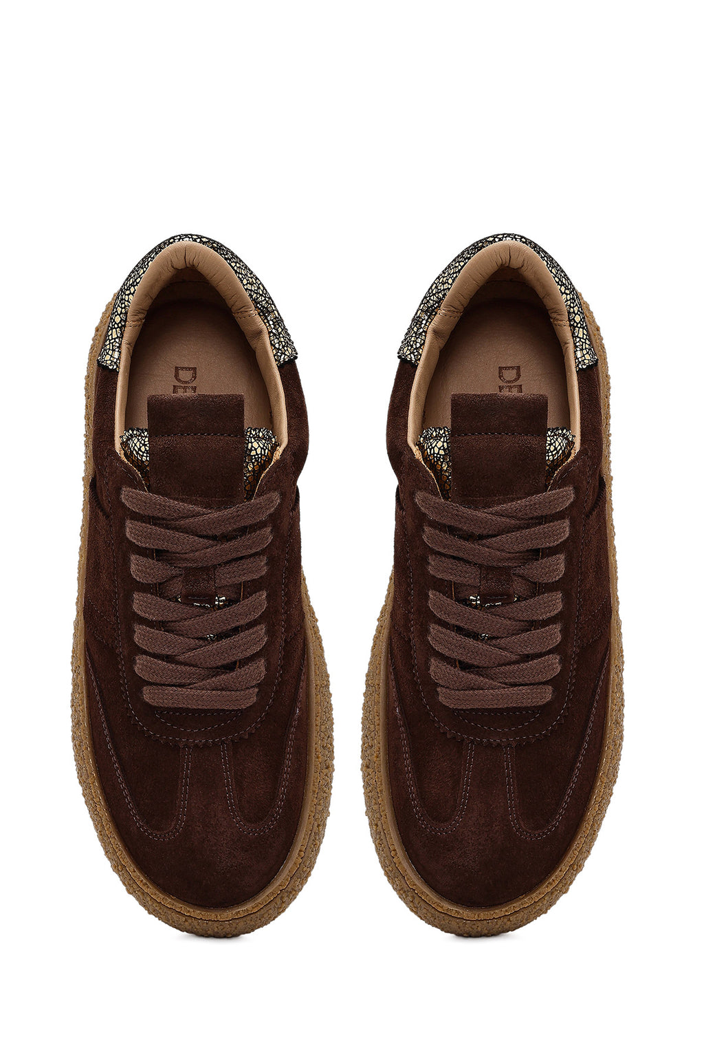 Kadın Kahverengi Süet Deri Sneaker
