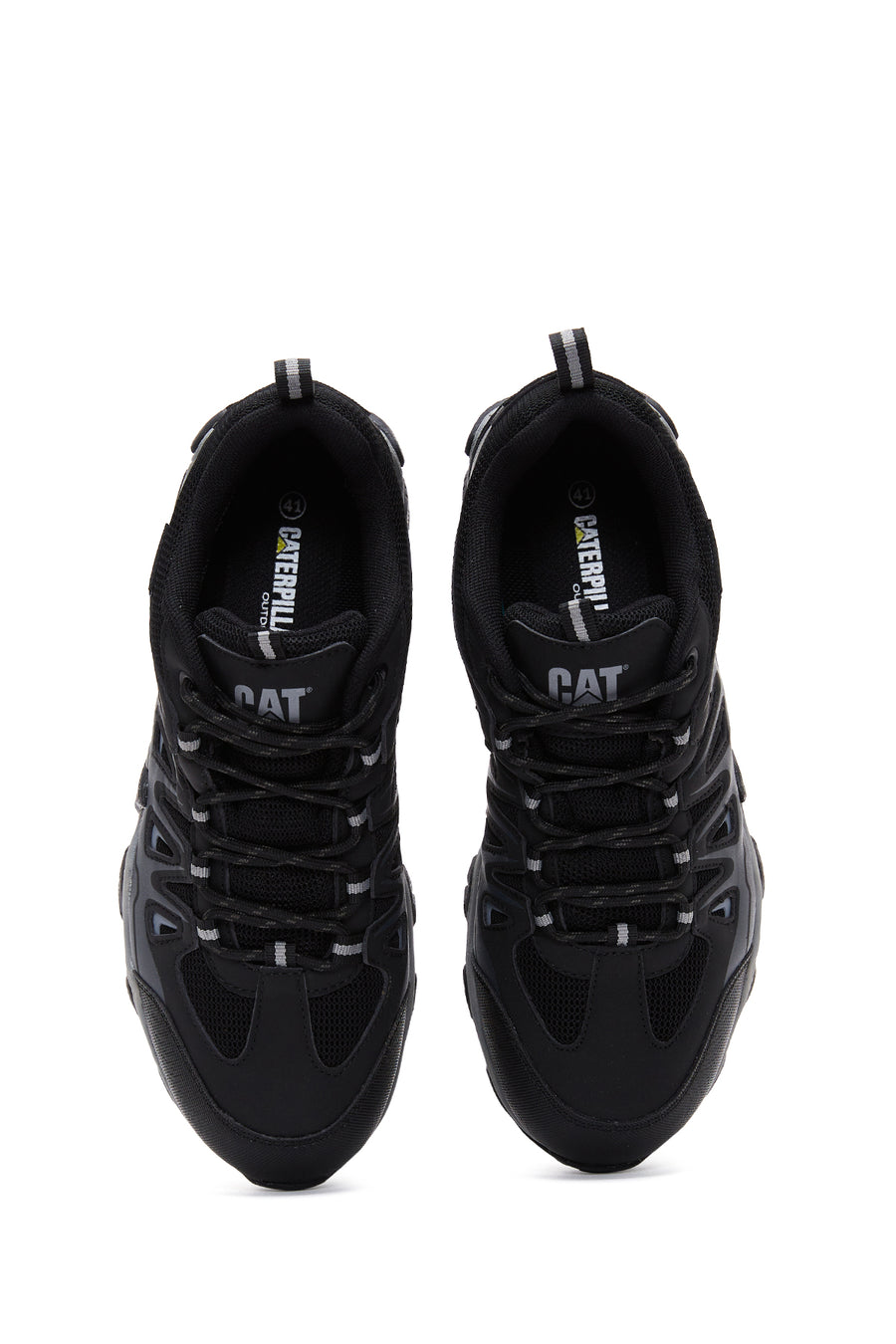 Caterpillar Men's Black Leather Waterproof Outdoor Shoes