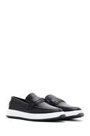 Men's Black Leather Casual Loafer | Derimod