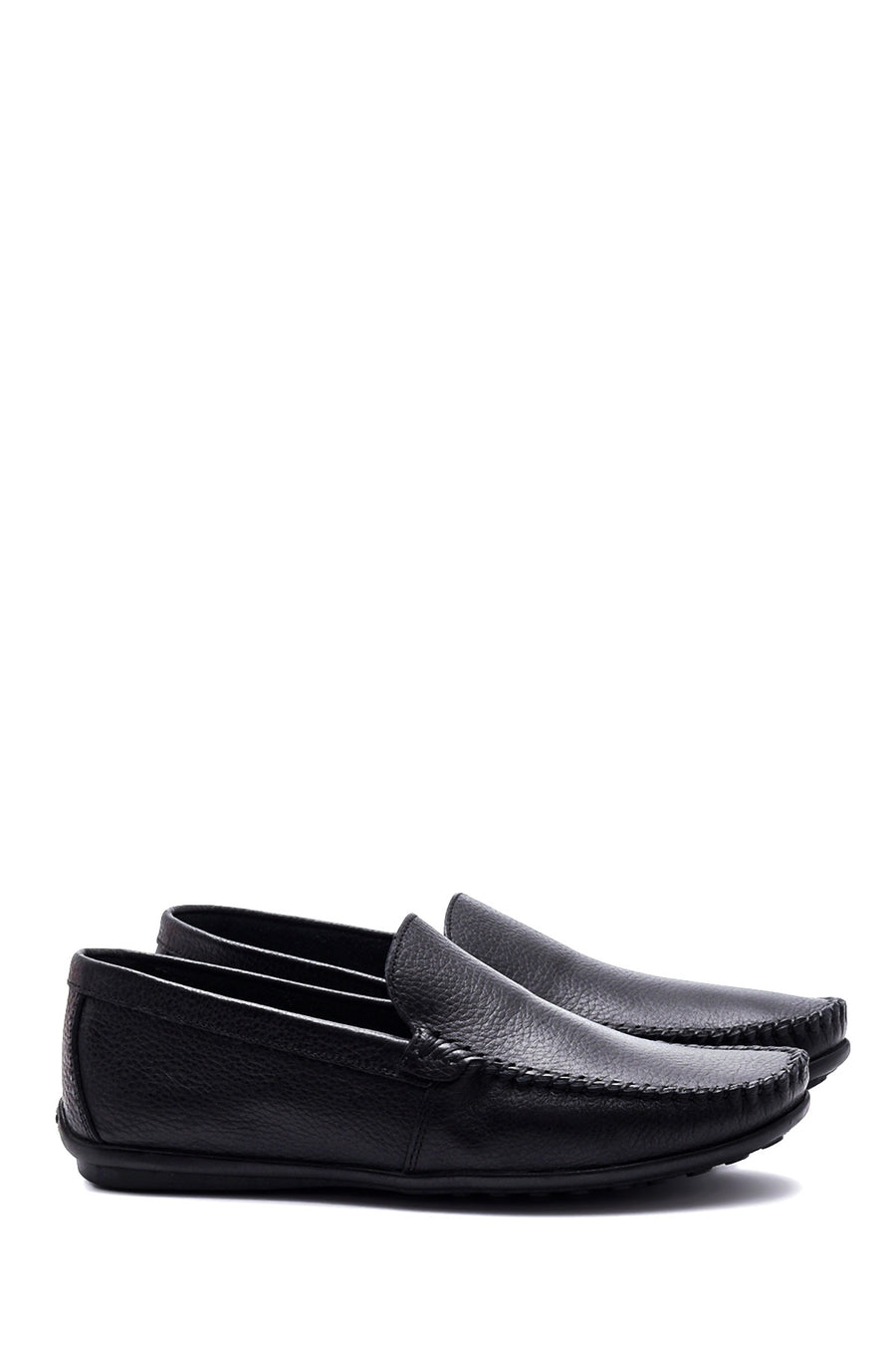 Erkek Siyah Deri Casual Loafer