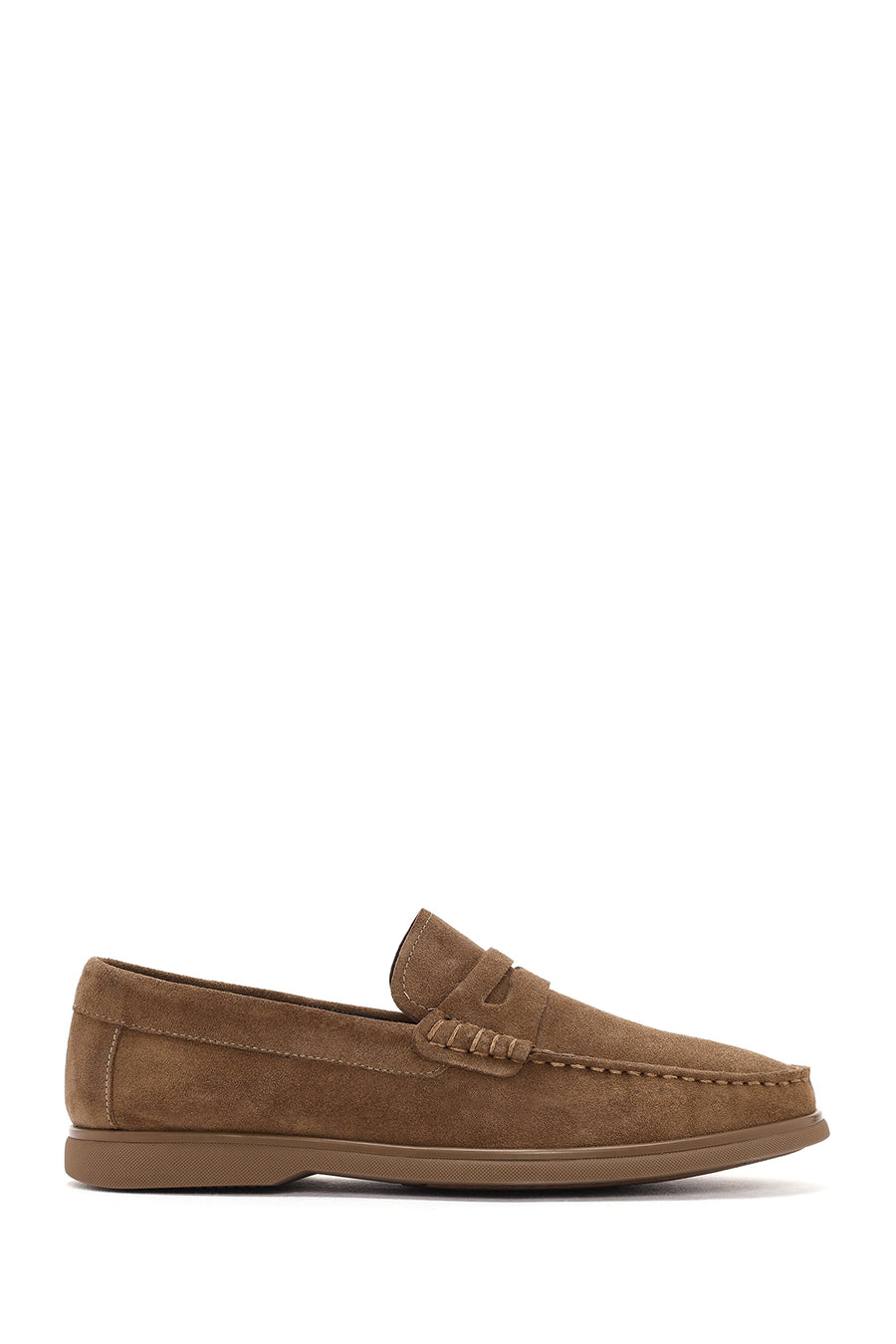 Derimod Fly Men's Mink Suede Leather Casual Loafer 25SFD632410 | Derimod