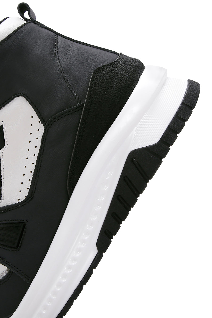 Erkek Siyah Deri Bilekli Sneaker