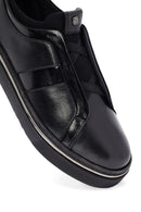 Erkek Siyah Deri Sneaker | Derimod