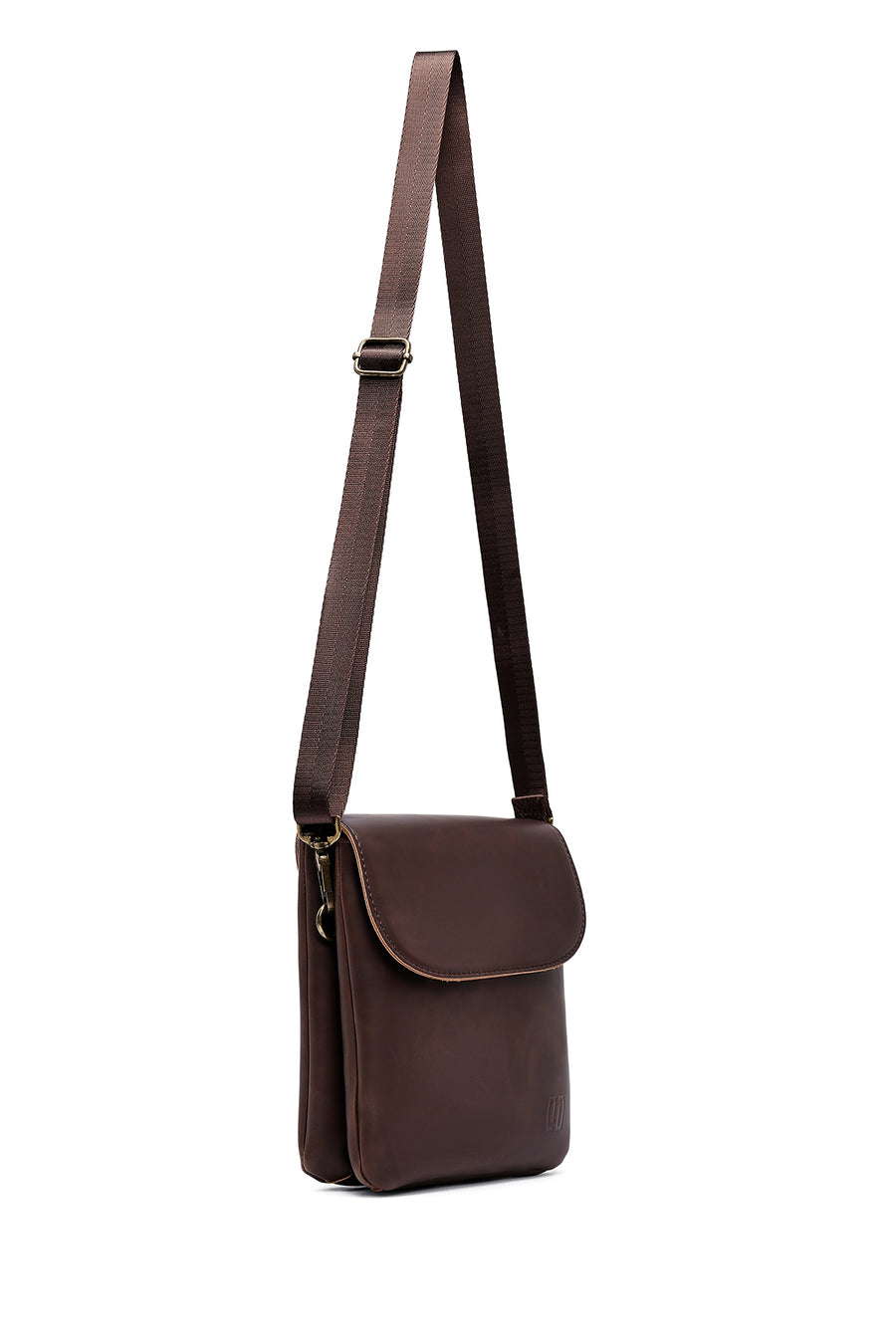 Men's Brown Messenger Bag