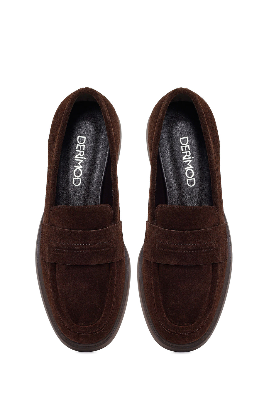 Women's Brown Suede Leather Loafer