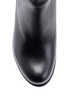 Women's Crocodile Detailed Heeled Leather Boots | Derimod