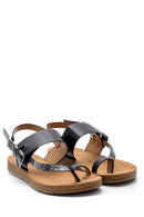 Women's Snakeskin Detailed Sandals | Derimod