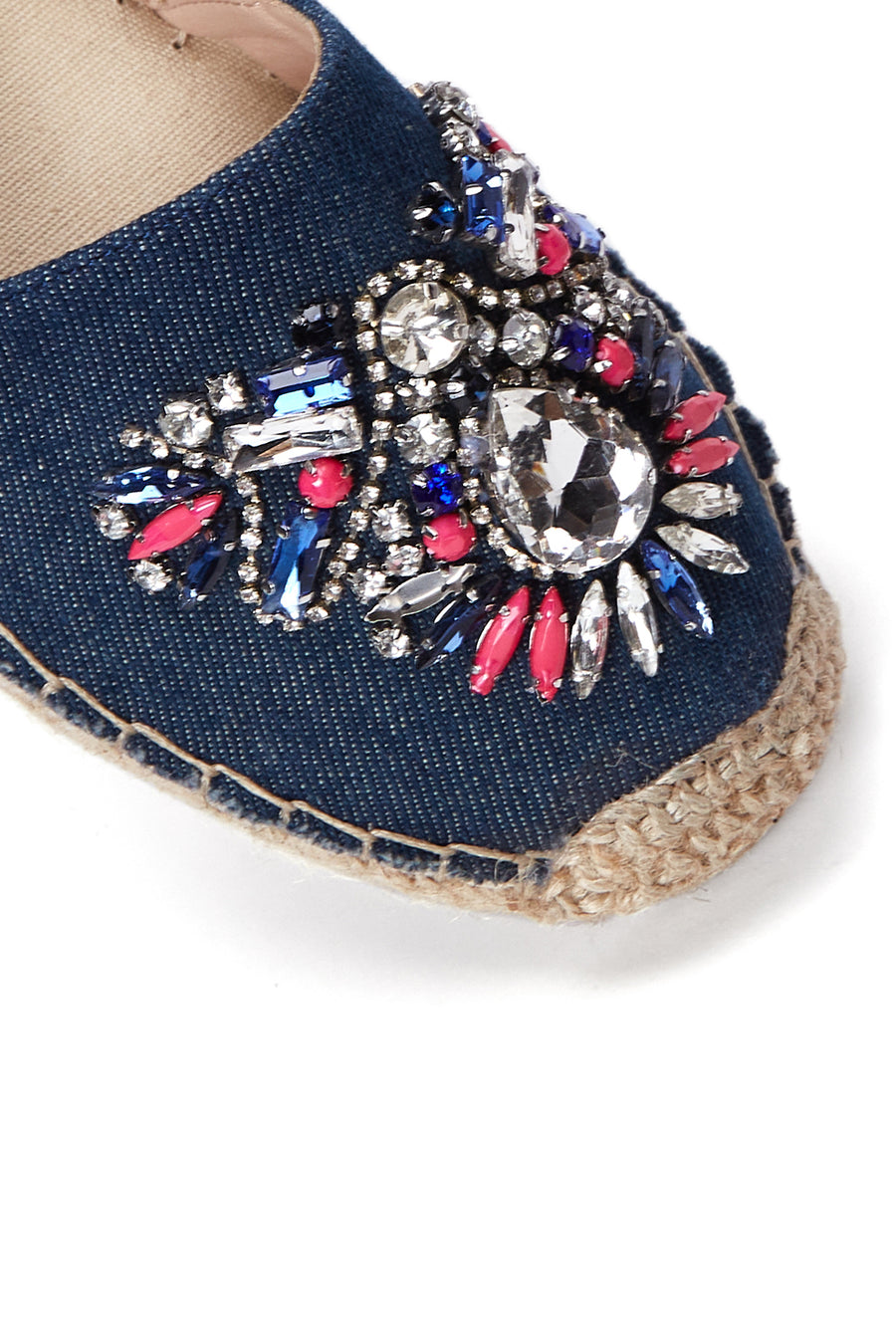 Kadın Mavi Taşlı Espadril