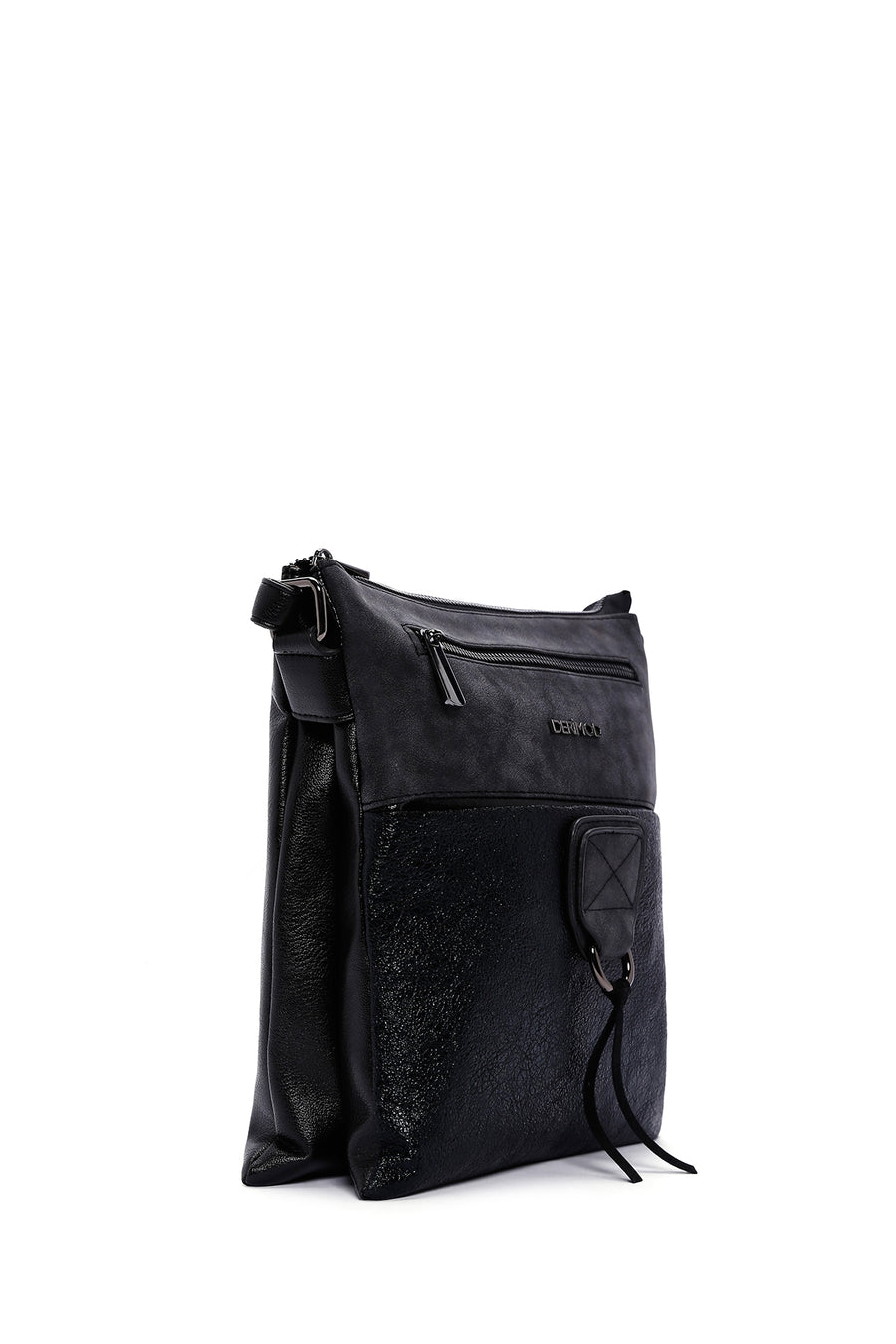 Women's Black Long Strap Crossbody Bag