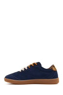 Derimod Studio Kadın Lacivert Bağcıklı Süet Sneaker | Derimod