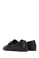 Kadın Siyah Deri Maskülen Loafer | Derimod