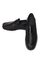 Erkek Siyah Deri Casual Loafer | Derimod