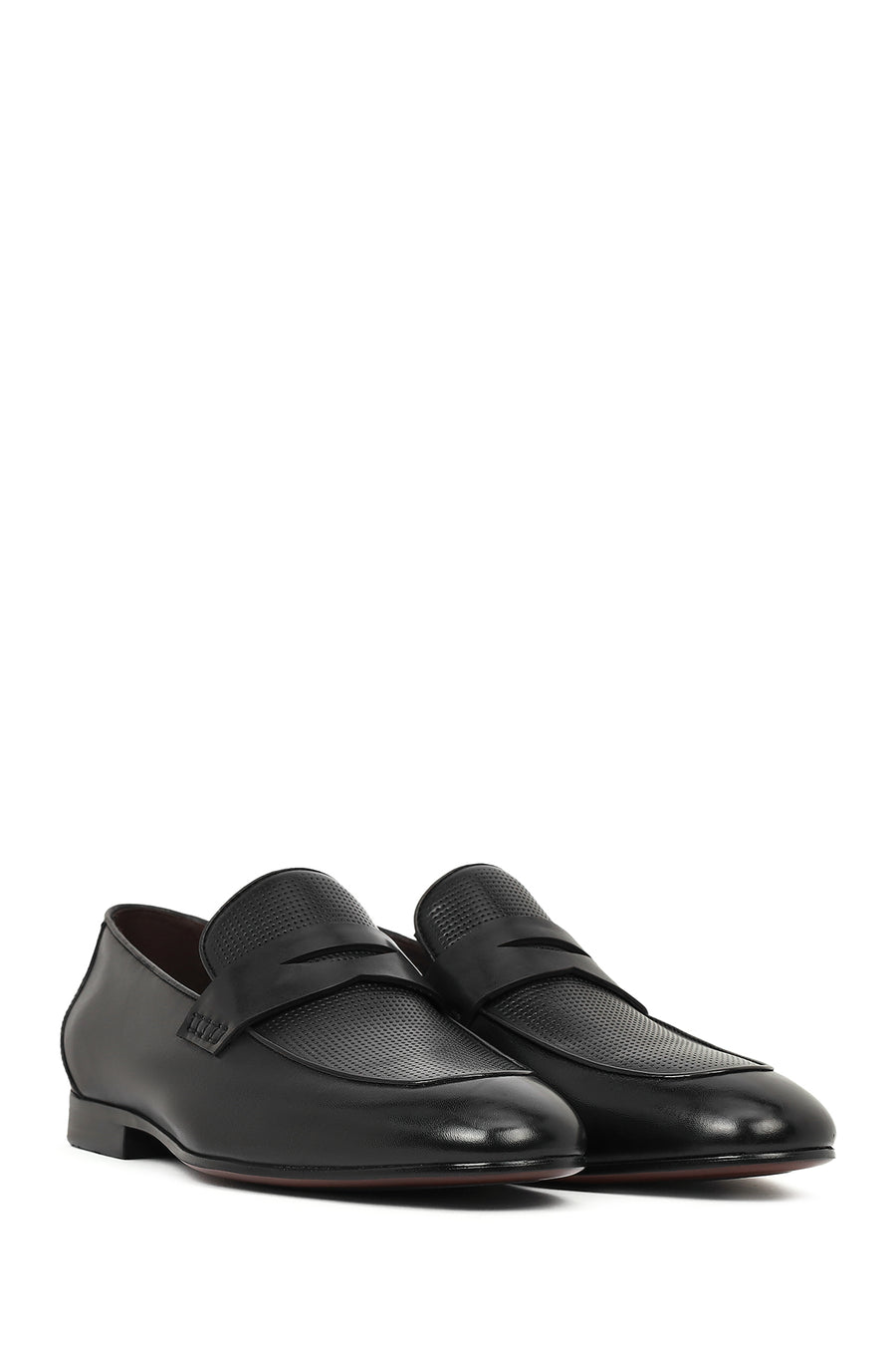 Derimod Black Erkek Siyah Deri Klasik Loafer