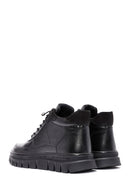 Men's Black Lace-Up Leather Casual Boots | Derimod