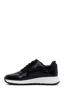 Kadın Siyah Kalın Tabanlı Deri Sneaker | Derimod