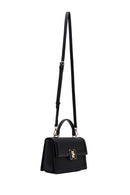 Women's Black Printed Long Strap Crossbody Bag | Derimod