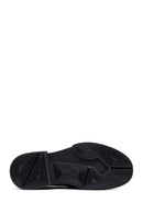 Male Black Thick-Soled Leather Loafer | Derimod