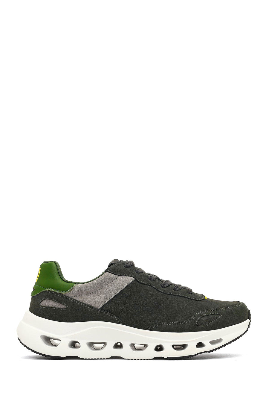 Derimod Studio Erkek Koyu Yeşil Bağcıklı Kalın Tabanlı Sneaker 25WFD780210 | Derimod