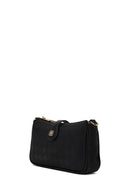 Woman Black Printed Mini Shoulder Bag | Derimod