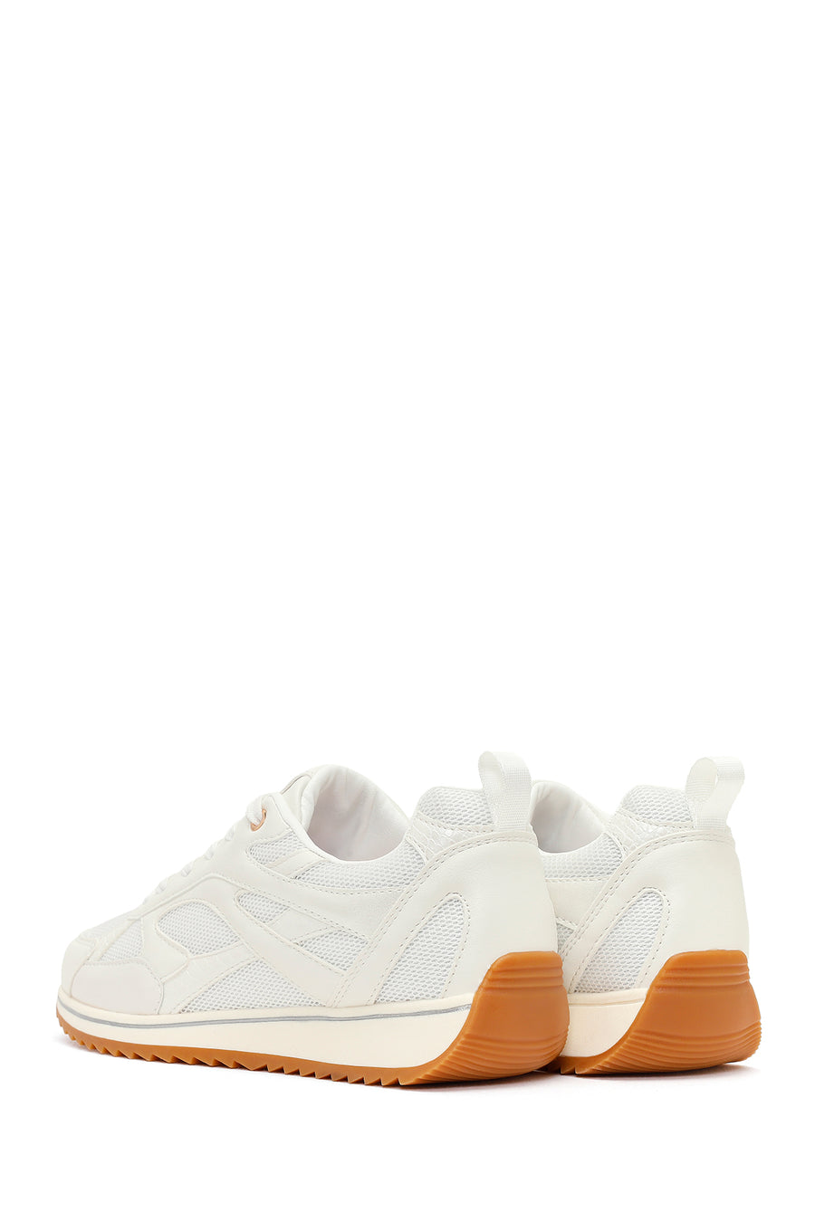 Kadın Beyaz Bağcıklı Sneaker