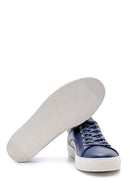 Men's Leather Sneaker with Stitching Detail | Derimod