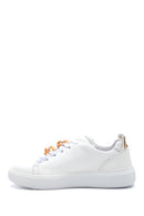 Kadın Beyaz Deri Zincirli Sneaker | Derimod