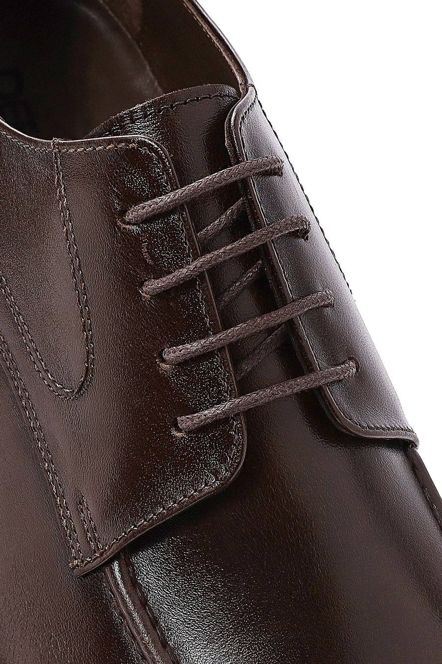 Men's Brown Laced Leather Classic Shoes