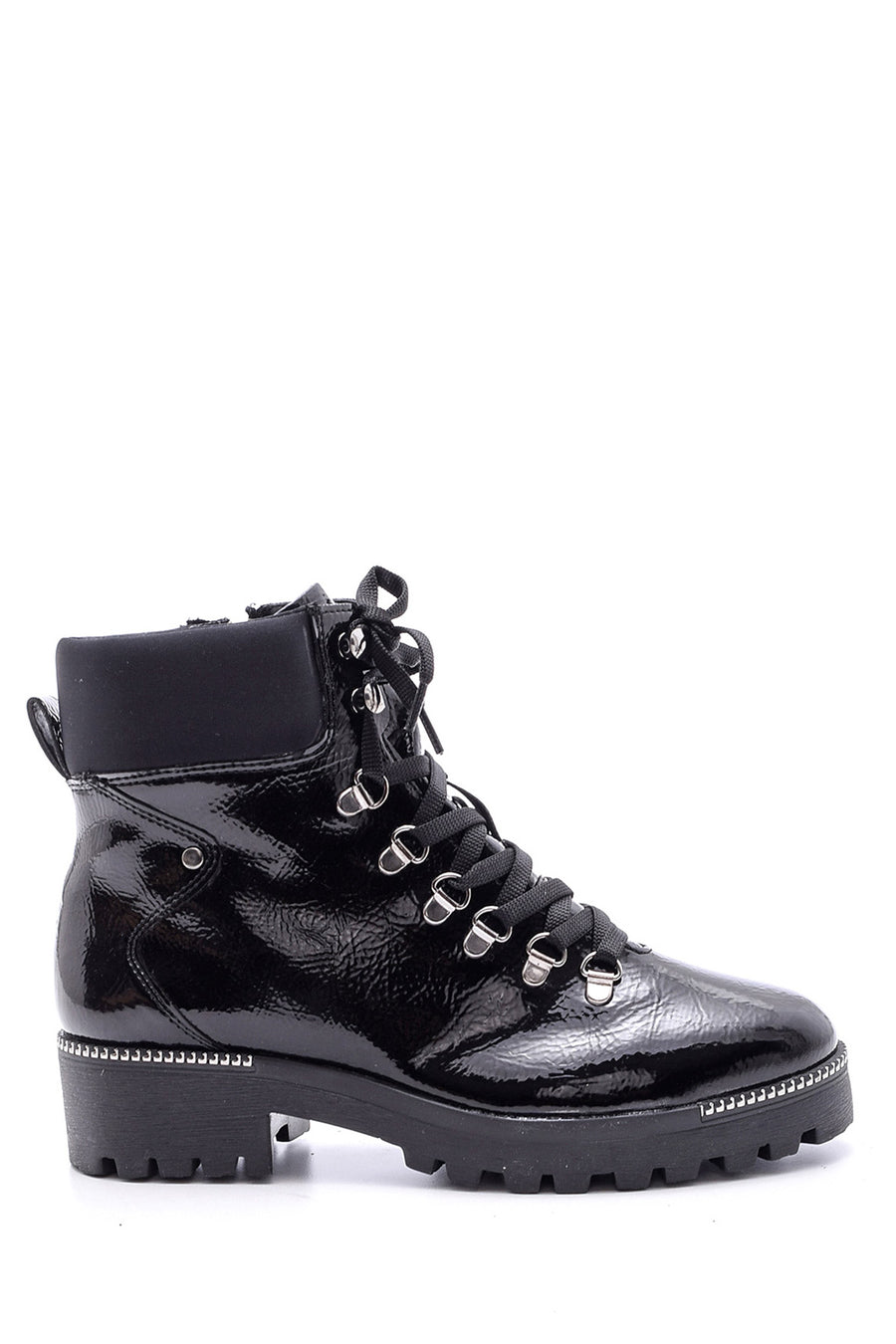 Women's Patent Leather Boots 19WFE154216 | Derimod