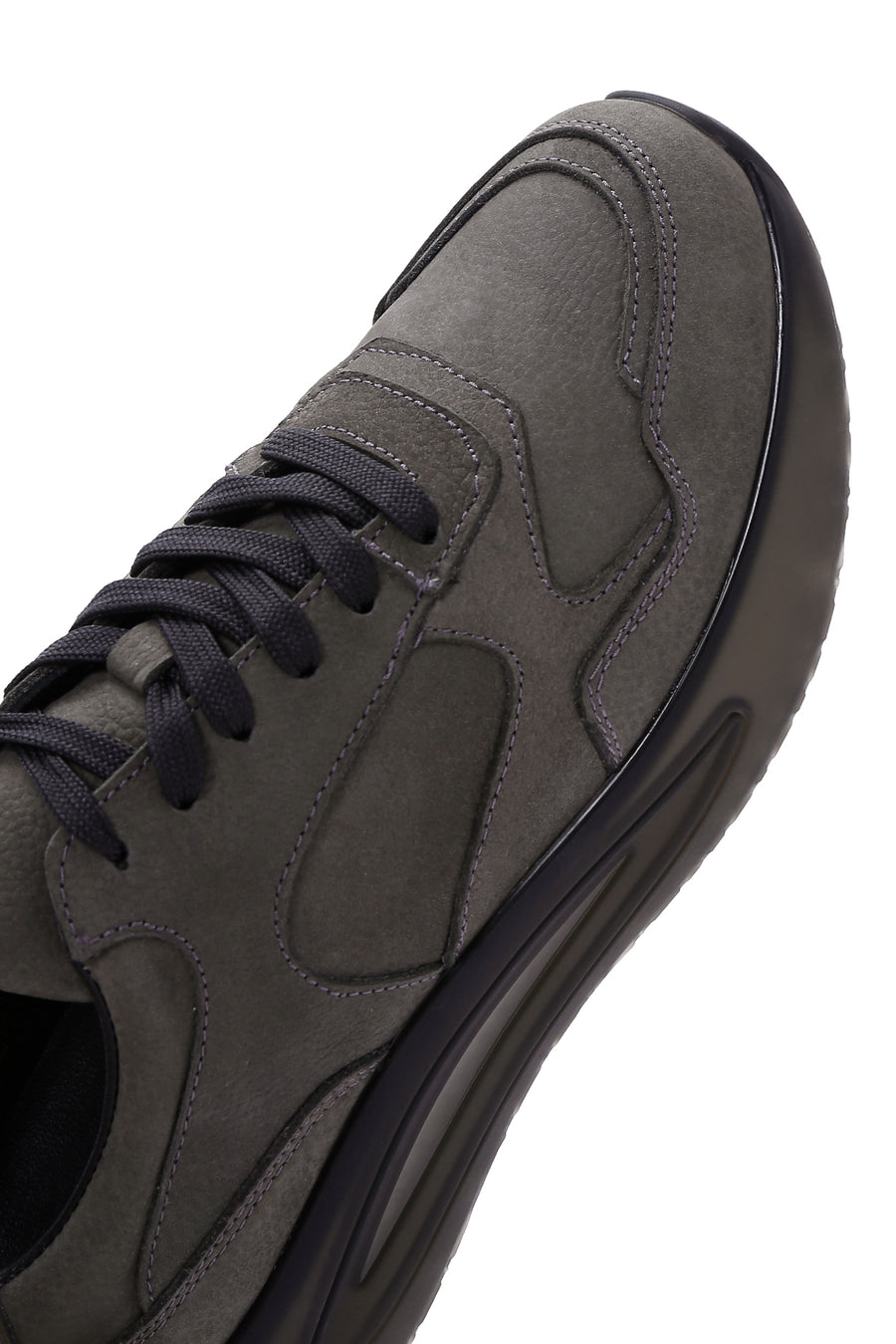 Erkek Gri Nubuk Deri Sneaker