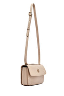 Women's Beige Printed Long Strap Crossbody Bag | Derimod