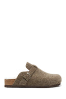 Women's Mink Flat Slippers | Derimod