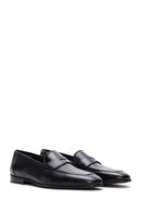 Erkek Siyah Deri Klasik Loafer | Derimod
