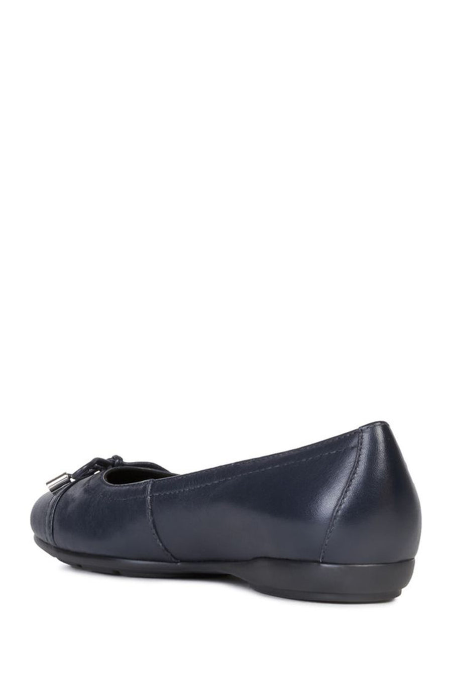 Geox Women's Navy Blue Annytah Leather Ballerinas
